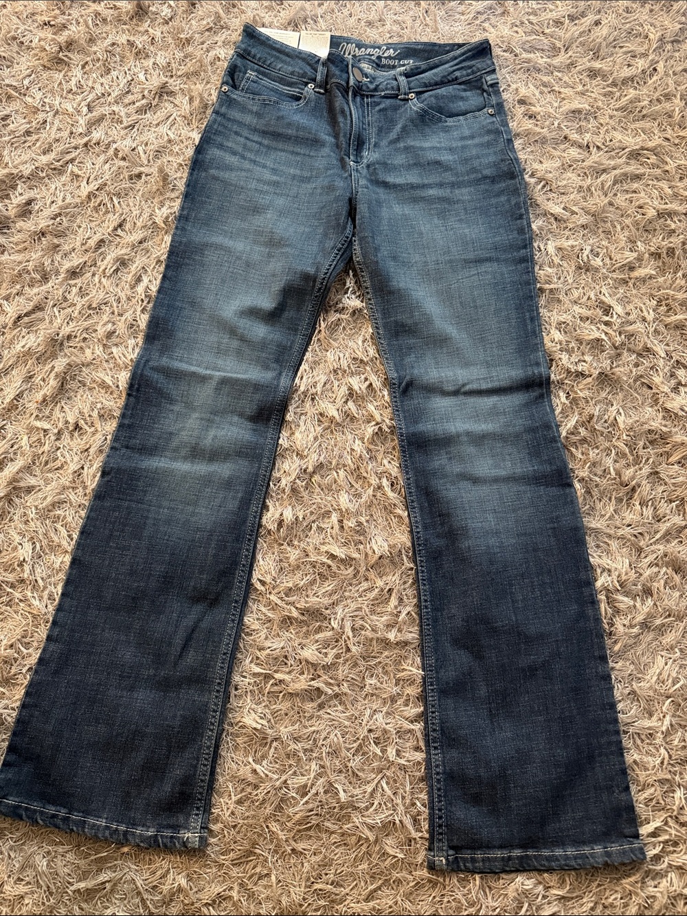Mavi Women's Flare Jeans in Dark Blue Wash